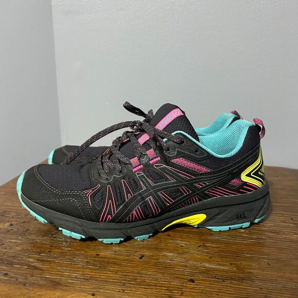 Asics GEL-Venture 7 Running Sneakers Shoes Women's US 9 Black Synthetic 1012A983 - Picture 4 of 11